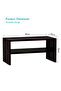 2-Tier Stackable Shoe Rack, Wooden 2-Shelf Shoe Shoes , Dark Walnut - 2