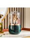 Glittering, Dustproof Makeup Organizer and Rotating Brush Box