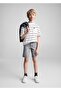 Slim fit kot bermuda şort - 2