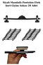 20 Pcs 38 cm Plastic Black Peg Pants Skirt Shorts Clothing Hanger