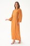 Camel Balloon Sleeve Dress 4209A - 4