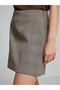 Plaid Women's Mini Skirt with Zippered Waist - 3