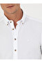 White Slim Fit Long Sleeve Shirt 50265476-Vr013 - 7
