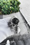 Silver Premium Black Dial Calendar Men's Wrist Watch - 2