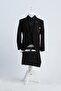 Slim Fit Boy's Chain Detail Suit / No Shirt - 4