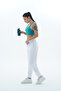 Daily Core - White Relaxed Fit High Waist Women's Jogger Sweatpants - 4
