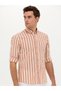 Tile Slim Fit Long Sleeve Striped Shirt 50265483-Vr031 - 3