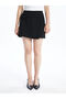 Alita City Lcw Vision Black Plain Mini Women's Shorts Skirt with a Difference - 2