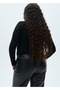 Leather look straight cut pants - 8
