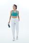 Daily Core - White Relaxed Fit High Waist Women's Jogger Sweatpants