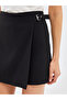 Alita City Lcw Vision Black Plain Mini Women's Shorts Skirt with a Difference - 3