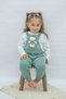 Unisex Teddy Bear Detailed Adjustable Strap Knitwear Kids and Baby Salopet Jumpsuit - 2