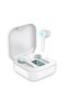 KI23K49 Bluetooth Earbuds White LCD Display