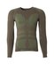 Unisex Lightweight Fabric High Heat Protection Thermal Underwear Long Sleeve Top Khaki - 8