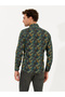 Khaki Slim Fit Long Sleeve Shirt 50255621 -Vr027 - 5
