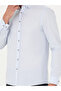 Light Blue Slim Fit 100% Cotton Oxford Shirt 50270162-Vr003 - 6