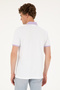 Men's Regular Fit Polo Collar Lilac T-Shirt 50287103-VR034 - 5