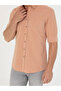 Orange Slim Fit Long Sleeve Shirt 50265476-Vr051 - 6