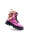 Water Resistant Lace-Up Winter Furry Inner Lined Children's Boots with Teddy Bear