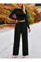 Black Walker Baggy Wide Leg 2 Thread Medium Thick Long Sweatpants (Original Mold) - 5