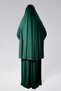 Women's Two-Piece Prayer Dress with Headscarf, Organic Cotton, Elastic Sleeves, Non-Slip Skirt, Combed Cotton, Hijab - 4