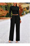 Black Walker Baggy Wide Leg 2 Thread Medium Thick Long Sweatpants (Original Mold) - 3