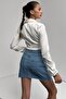 Women's Double Breasted Collar Waist Tie Long Sleeve Blouse - 4