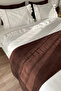 Off-White Frilly Coffee Piping Cotton Vintage Hotel Series Double Duvet Cover Set - 9
