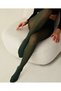 Penti 40 Den Micro Matte Mesh Toe Box Body Opaque Pantyhose - Green