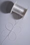 0.5 mm 50 Meters Polyester Rosary String White Color Polyester String - 4