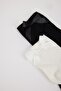 Women's Seamless Ribbon 2-Piece Combed Cotton Socks D7727Axns - 4