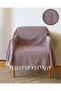 Single seat cover herringbone 150x170cm, wing chair cover, tv blanket, multipurpose bedspread - 3