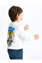 Lcw Crew Neck Long Sleeve Printed Baby Boy Sweatshirt - 2