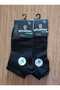 Men's Black Socks with Bamboo Booties - 2 Pieces Ankle Length - 2
