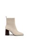 Block Patterned Heeled Boots