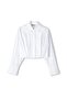 Pleated crop shirt - 3