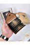Genuine Leather - Magnetic - Coin Compartment - Accordion Card Holder 2063