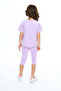 Girl's Shine on Printed Capri Suit - 4
