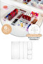 6-Piece In-Drawer - In-Cabinet Bathroom Makeup Jewelry Organizer