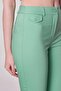 High Waist Front Pocket Flap Piping Leg Lightweight Stretch Fabric Fabric Trousers-Mint - 5