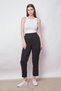 100% Iyocell Flowy Stylish Fabric Flowing Non-See-Through Smart Summer Trousers (Cardigan Jument 60053)-Black - 4