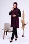 Women's Large Size Lycra Mother Vest Long Plum - 7