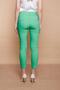High Waist Thick Belted Pockets Narrow Leg Ankle Length Cotton Stretch Fabric Fabric Trousers-D.Green - 6