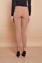 Thick Belted Ornamental Pocket Ankle Length Stretch Fabric Fabric Trousers-Camel - 6