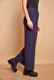 High Waist Side Pocket Hiking Knitwear Trousers-Navy Blue - 5