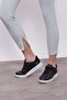 High Waist Stretch Fabric Stretchy Fabric Stylish Fabric Trousers with Leg Zipper Detail-Mint - 5