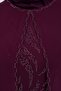 Women's Hijab Rhinestone Siphon Evening Dress Suit Plum - 3