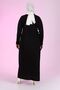Women's Hijab Large Size Long Casual Dress Black - 7