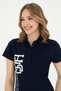 Women's Navy Blue Polo Neck T-Shirt 50282889 -Vr033 - 2