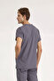 Crew Neck Lycra Doctor and Nurse Jersey - Surgical Jersey Smoked |   Brl Bagel - 4